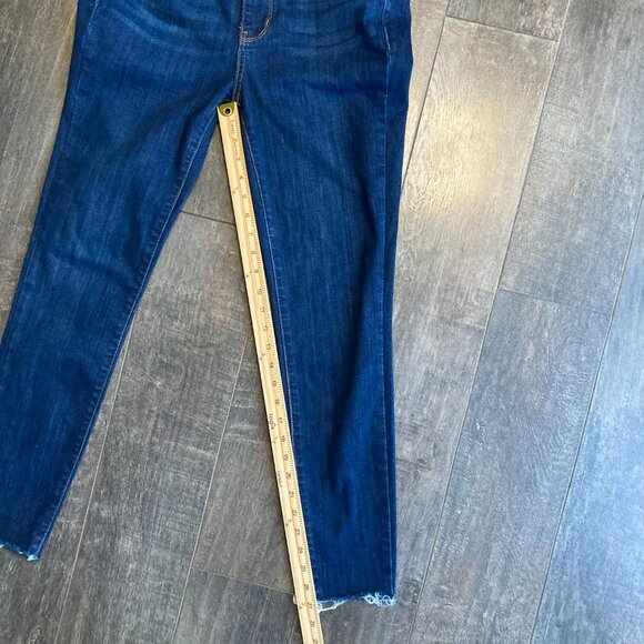 Judy Blue Mid Rise Raw Hem Skinny Jeans Women's 7/28 - Picture 3 of 6